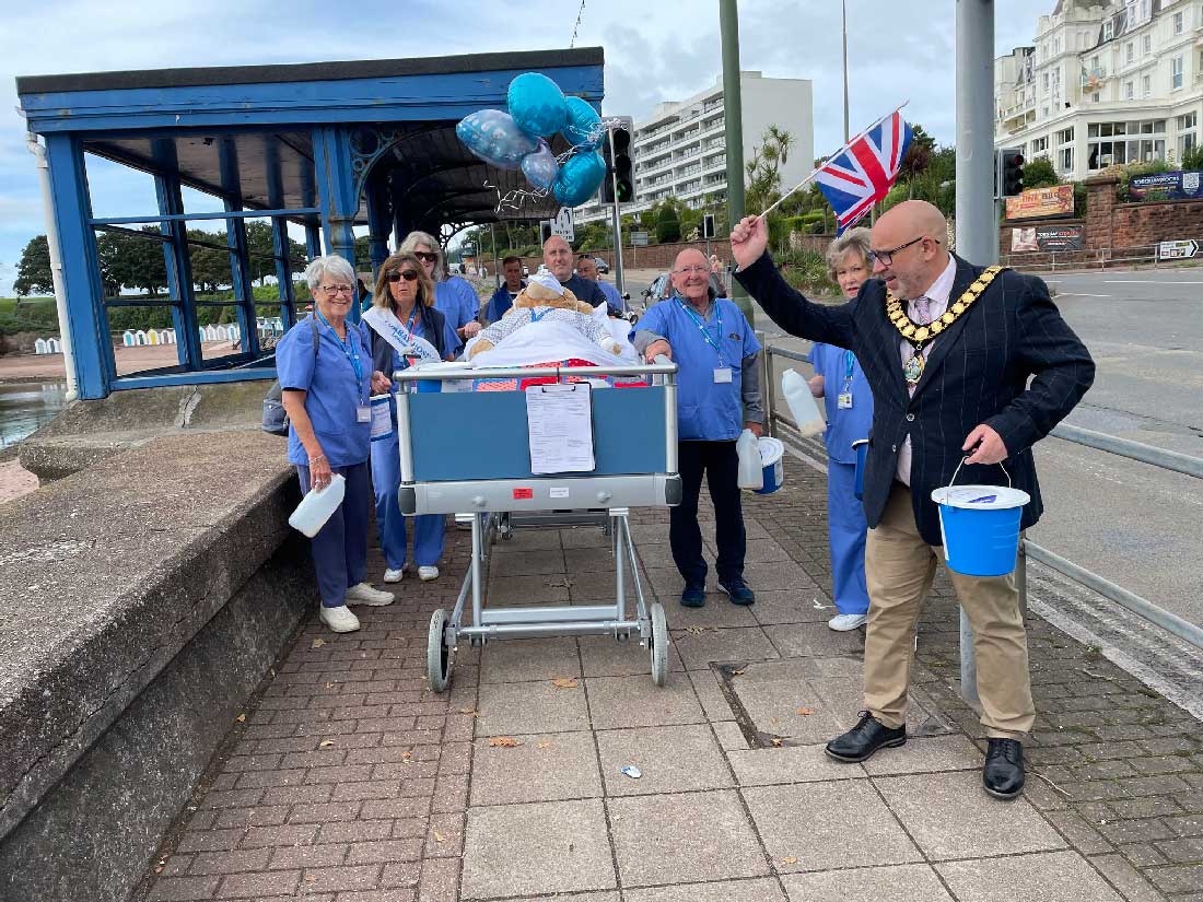 Torbay Hospital League of Friends seafront bed push raises over £1,000